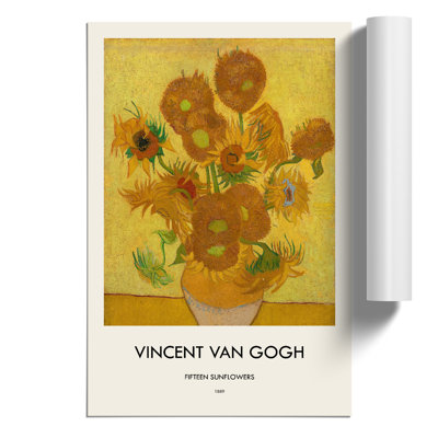 Fifteen Sunflowers by Vincent Van Gogh - No Frame Painting