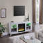Console 70 po avec foyer et foyer 70 po