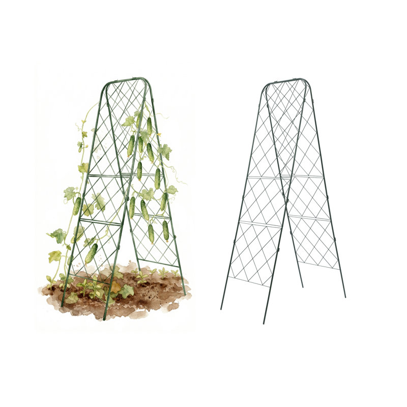 80" H A-Frame Metal Garden Trellis Pro, 1