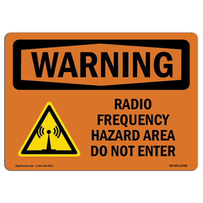 Radio Frequency Hazard Area Sign