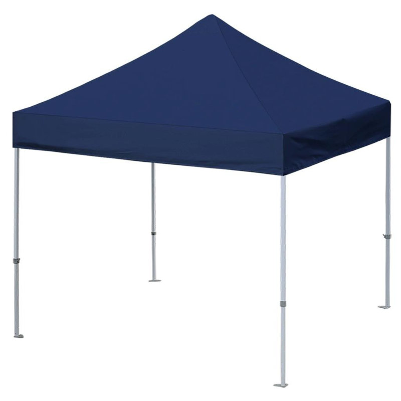 Amaziyah 96'' W x 96'' D Steel Pop-Up Canopy, Navy, 10ft x 10ft