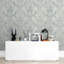 Papier peint adhésif damassé gris-122840600