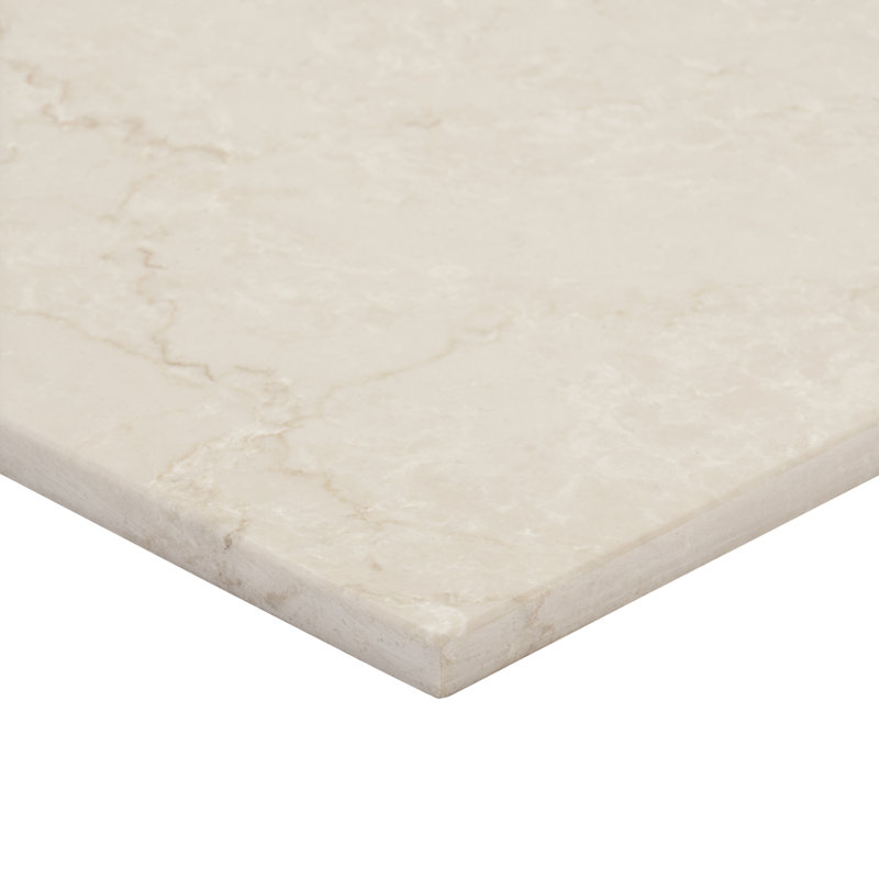 Botticino Extra Light 18x18 Honed Marble Tile, Honed Beige