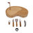 Sand Trap Golf Serving Board & Cheese Tools Set Enoch