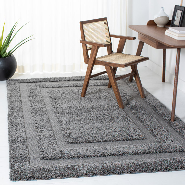 Assar Geometric Gray Area Rug