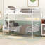Twin Over Twin Metal Bunk Bed, Divided Into Two Beds For Maximum Versatility And Space Efficiency