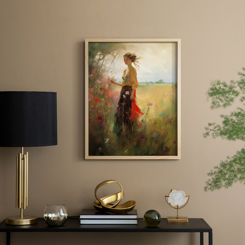 Reproduction encadrée WOMEN Series CECXVII - bois massif, H 11 po x l 9 po