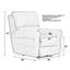 Fauteuil inclinable électrique en cuir italien Nicey-50597937