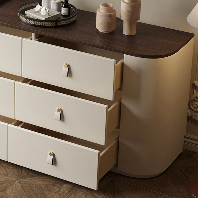 Coiffeuse / meuble-lavabo rétro en bois massif avec armoire de rangement