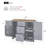 Rolling Kitchen Island With Storage, Rubber Wood Top, 3 Drawers, 2 Slide-Out Shelves, Internal Racks, And Wheels For Easy Mobility And Organization-1334067402