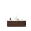 Meuble-lavabo de salle de bain 48 po avec lavabo, lavabo mural à bords courbés et rayés avec 2 tiroirs, lavabo rond en céramique blanc avec motif de pierre, pré-assemblé-117090427