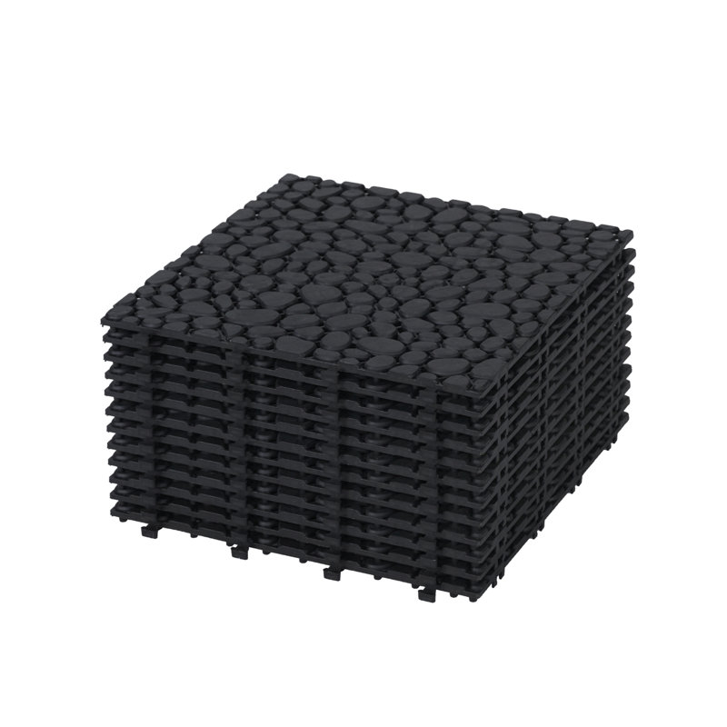 Interlocking Deck Tiles, Dark Gray