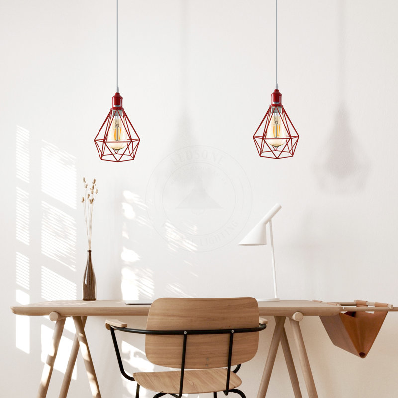 Berrin 1 - Light Single Pendant, No, Red