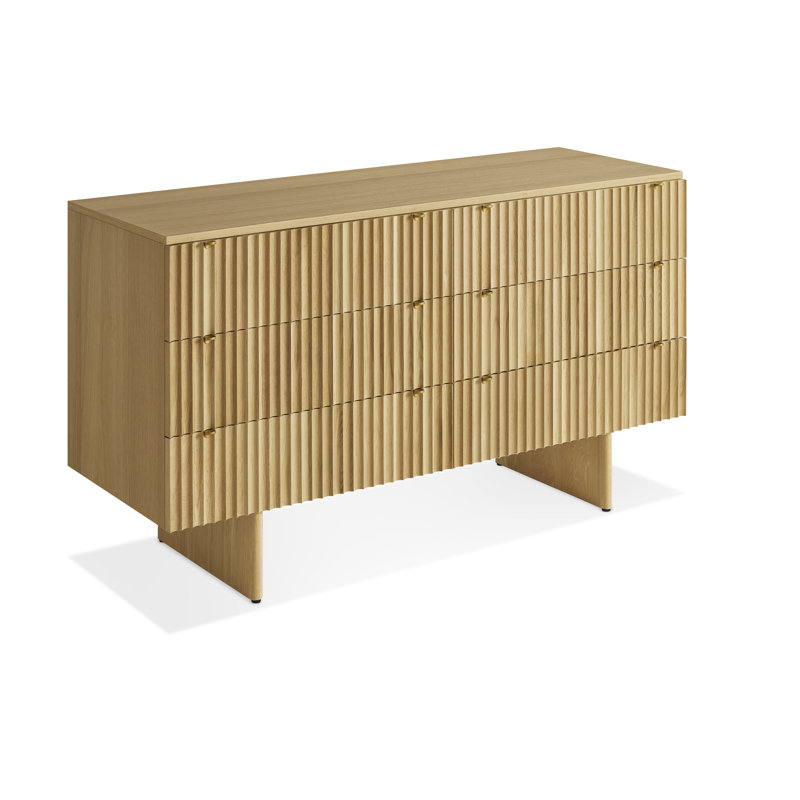 Murmur 6 Drawer Dresser, Oak Brown