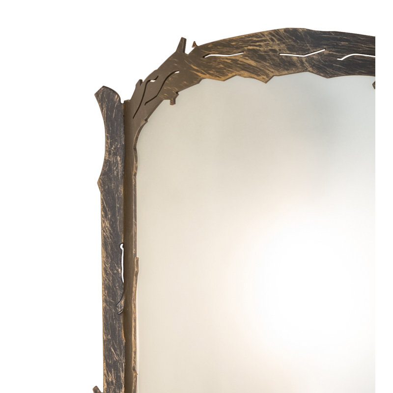 6" Wide Leaf Edge Wall Sconce
