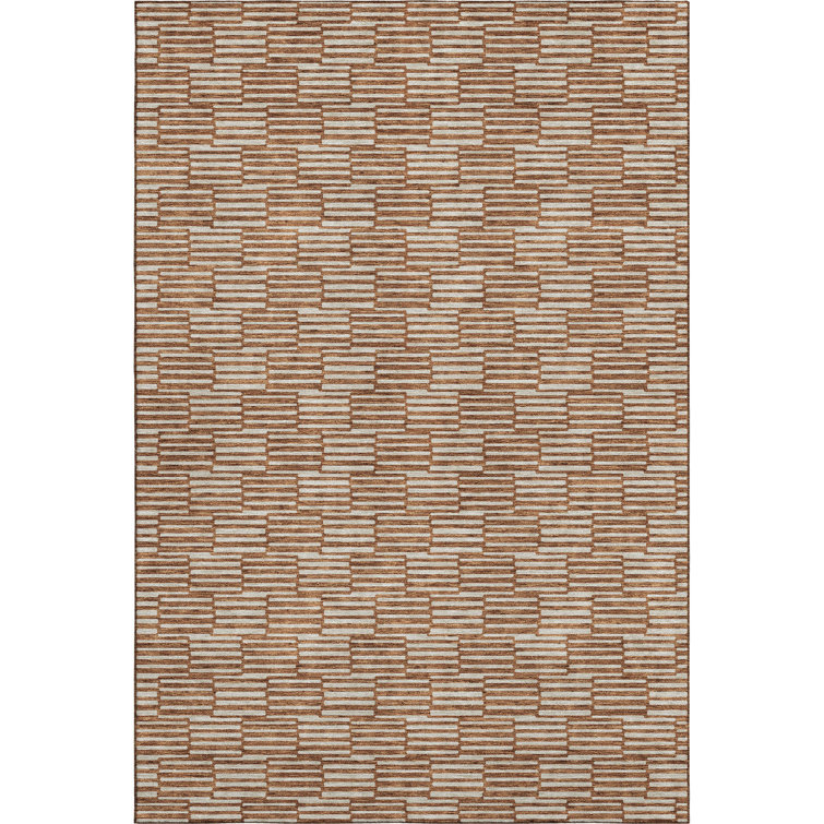 Premium Machine Washable Prisco Paprika Rug