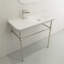 Lavabo de salle de bain rectangulaire à double fixation en argile réfractaire 35,5 po BOCCHI Fenice-841968933