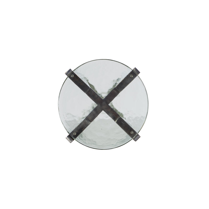 Maitland Smith Glass Top End Table