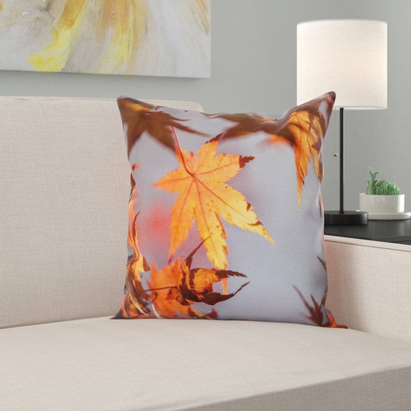 Coussin décoratif à feuilles d’automne