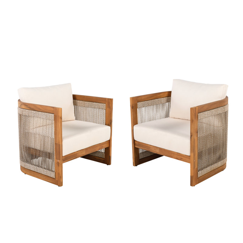 Chaises d'appoint en teck de qualité supérieure avec design incurvé moderne pour l'extérieur