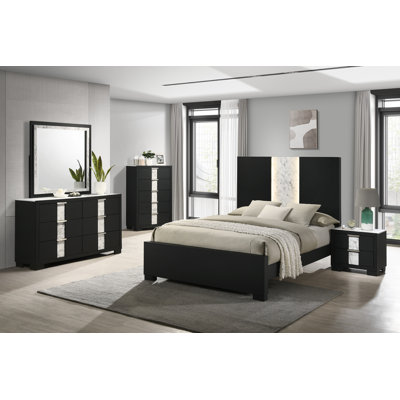 Etsuyo Margarethe LED Panel Bed