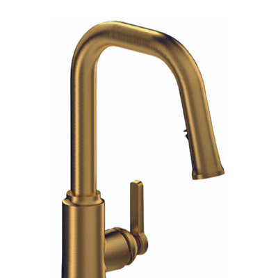 Trattoria Square Spout Kitchen Mixer