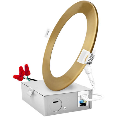 6'' Tunable Color Temperature Dimmable Air-Tight IC Rated LED Canless Recessed Lighting Kit