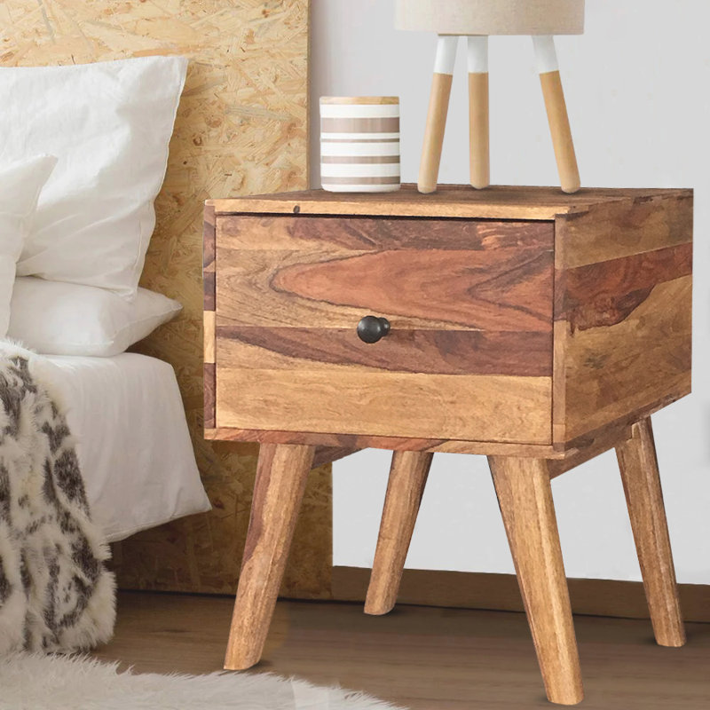 Solid Wood End Table