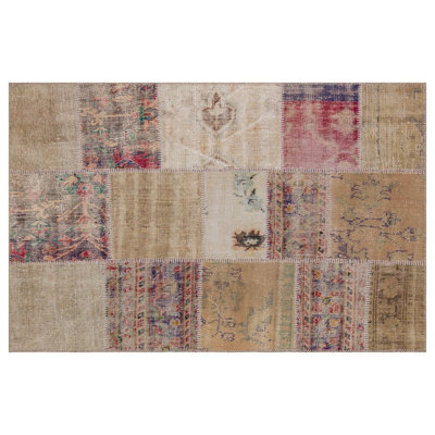 Modern Kabishayan Handmade Brown Beige Area Rug