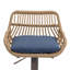 Tabourets de bar pivotants de style moderne (ensemble de 2) chaises à hauteur de comptoir réglable avec repose-pieds-1978923907