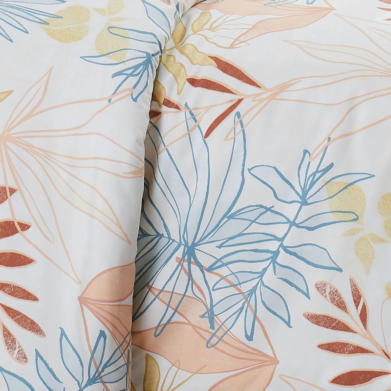 Tropic Leaf Oversized Microfiber Down Alternative Comforter Set by Southshore Fine Linens, Twin Comforter + 1 Standard Sham
