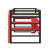 Wood Loft Bed With Desk, Side Storage Rack, Multi-Storage Shelves And RGB Light-35940367-35940362