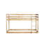 Lit simple au-dessus d'un lit mezzanine avec - Facile à grimper pour du bois massif et un sommeil paisible-214701100