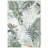 Jasmine Modern Plant Design Machine Washable and Foldable Area Rug Green/Ivory-1732461627