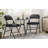 Mencos Upholstered Padded Stackable Folding Chair-664535916