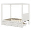 Lit plateforme à baldaquin avec lit gigogne Upholstery