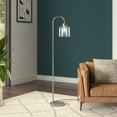 Maris 150 H cm Gloss Arched Floor Lamp