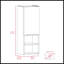 Armoire de salle de bain à 2 tablettes gris clair