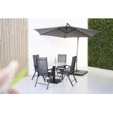 Round 5 Piece 4 Person 110cm Dining Set