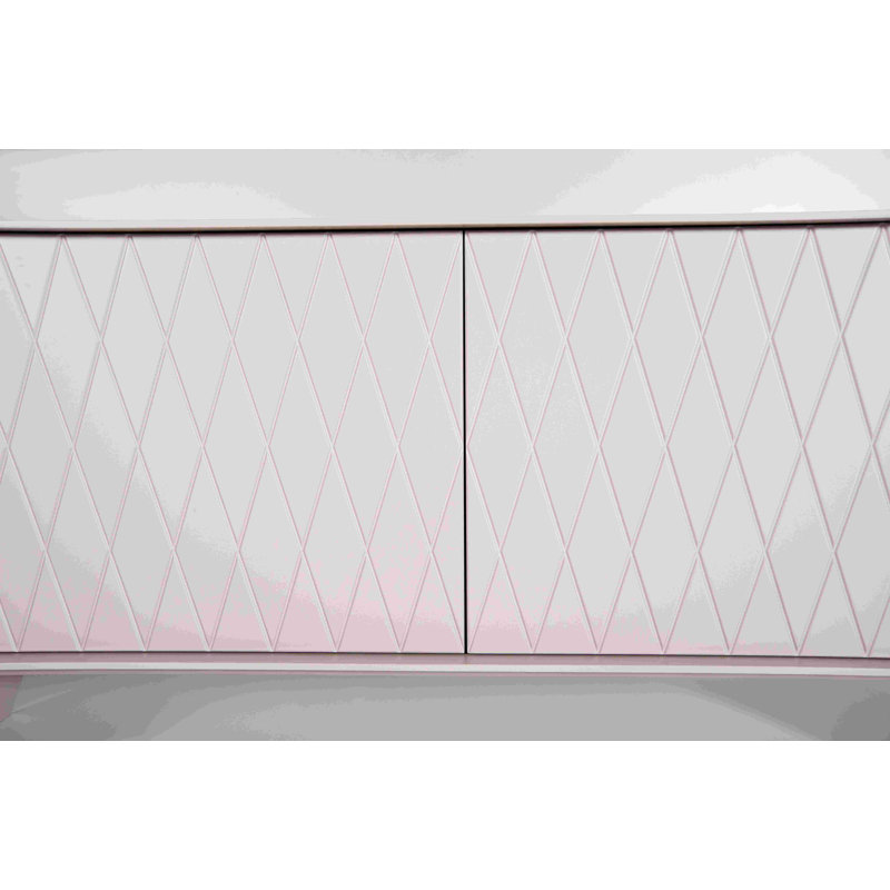 E-klipse 94.5'' W Sideboard, Light Rosewood