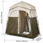 Tente d'intimité portable 2 pièces pour le camping, le vestiaire et la douche avec tissu Oxford 150D, piquets de sol et sac de transport | Idée de cadeau