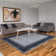 Non-Slip Bordered Area Rug For Living Room, Hallway Runner, Entryway Rug