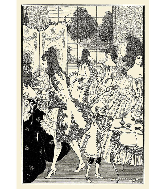 «Red Barrel Studio® Beardsley», art sur toile tendue par la galerie Aubrey: «Rape of the Lock 1896», «Rape of the Lock»