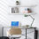  Ensemble de 2 tablettes flottantes de 35 po de long avec fixation invisible - blanc