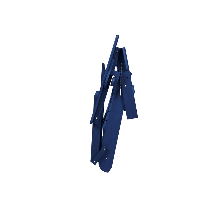 2 chaises pliantes - bleu marine confortables pour les sièges d'extérieur de style bleu avec siège spacieux à l'extérieur