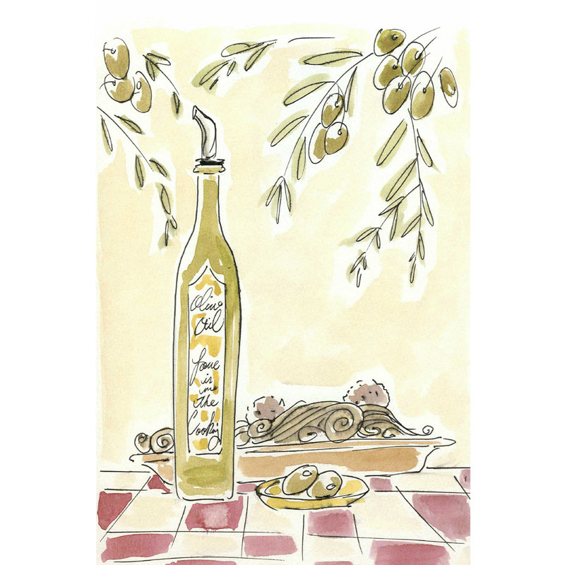 " Olio Della Cucina II " by Alan Paul Painting Print, 18" H x 12" W