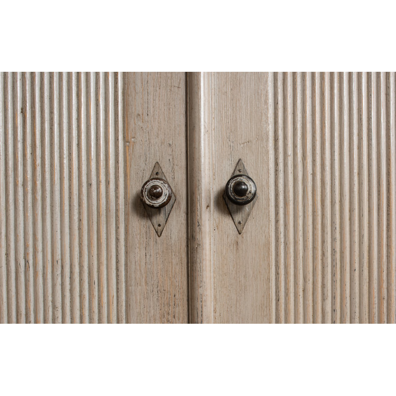 Brooks 63'' W Solid Wood Sideboard, Stone Gray