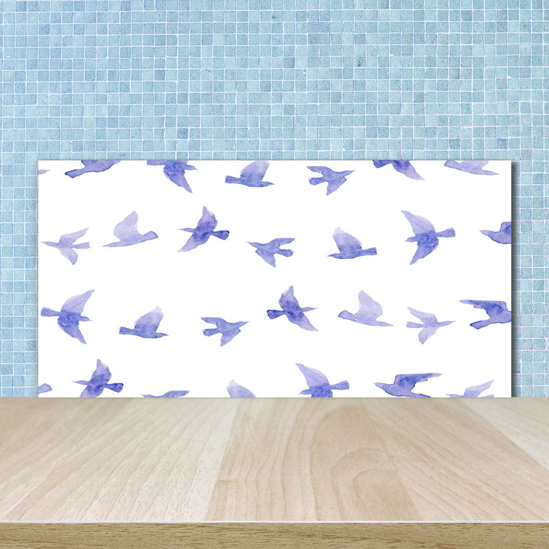 Damarieon 50cm W x 100cm L Glass Peel and Stick Panel