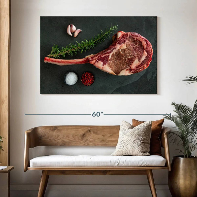 Yarlin Raw Tomahawk Steak, 32" H x 48" W