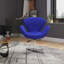 Fauteuil ballon rembourré en métal Raspberry Modern-1094482909